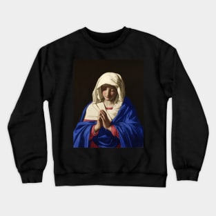 The Virgin in Prayer - Giovanni Battista Salvi da Sassoferrato Crewneck Sweatshirt